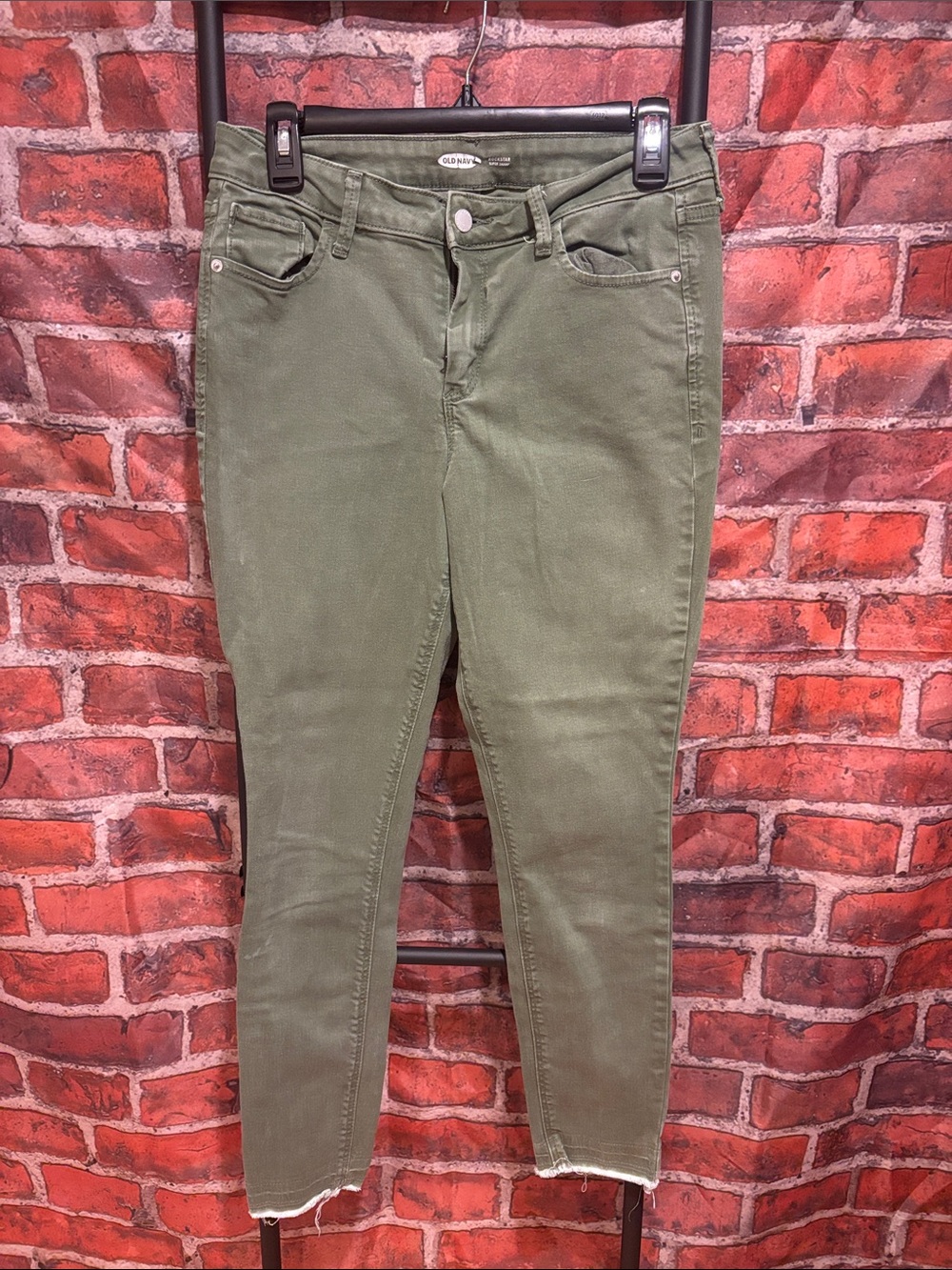 Old Navy Olive Green Ankle Skinny Jeans